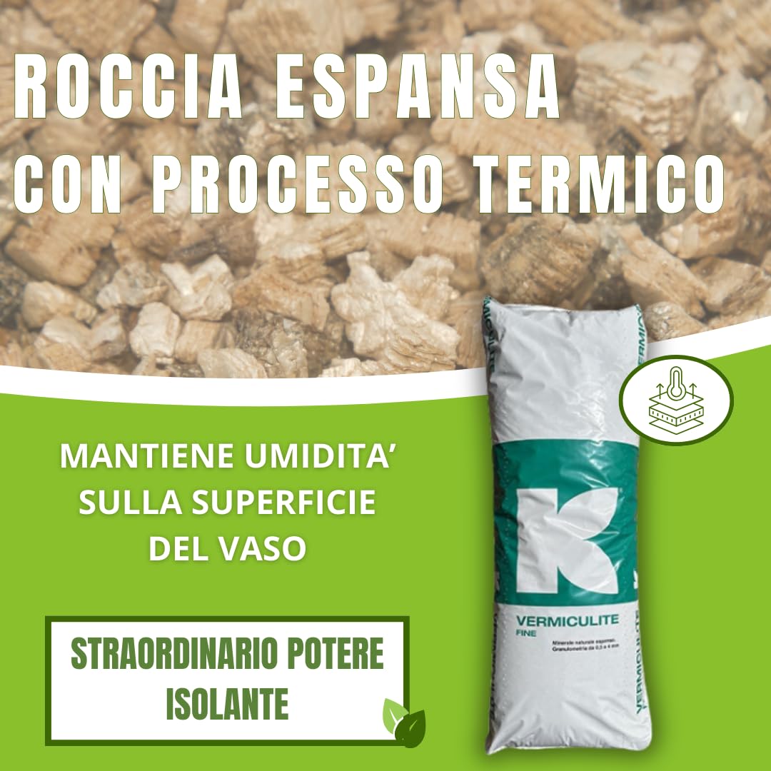Vermiculite, agrivermiculite 1/6 mm (9 kg - 100 lt)