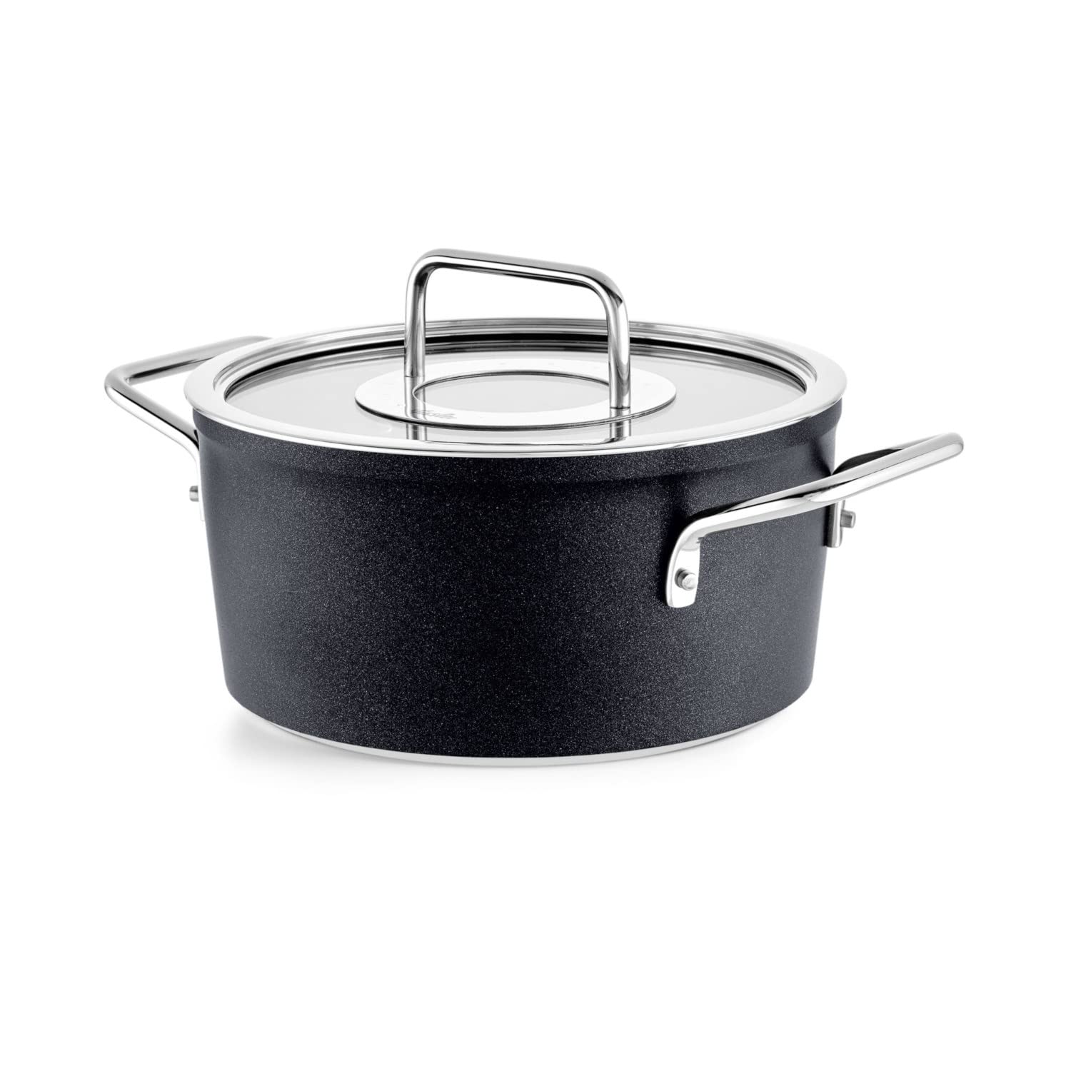 Fissler Adamant/Aluminium-Kochtopf (Ø 20 cm, 2,7L) Töpfe-beschichtet mit Glas-Deckel, antihaftend - Induktion