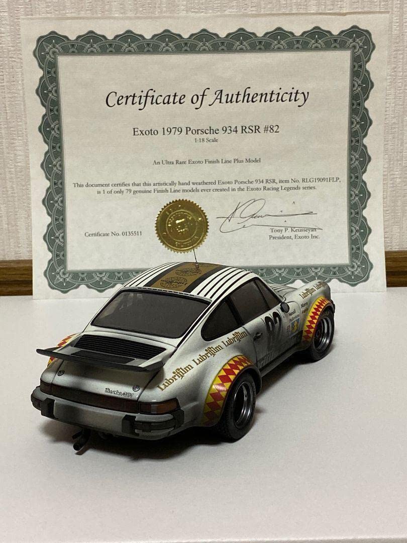 １／１８ エグゾト ポルシェ ９３４ ＲＳＲ １９７９ 証明書付き 新品 Amazon.co.jp: 1/18 EXOTO PORSCHE 934 RSR 1979 WITH CERTIFICATE