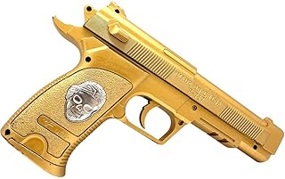 مسدس لعبة بلاستيكي مصمم ليبدو مثل البنادق الحقيقية، من مواد آمنة وغير ضارة. تصميم واقعي، مع 500 طلقة (كرات جل)