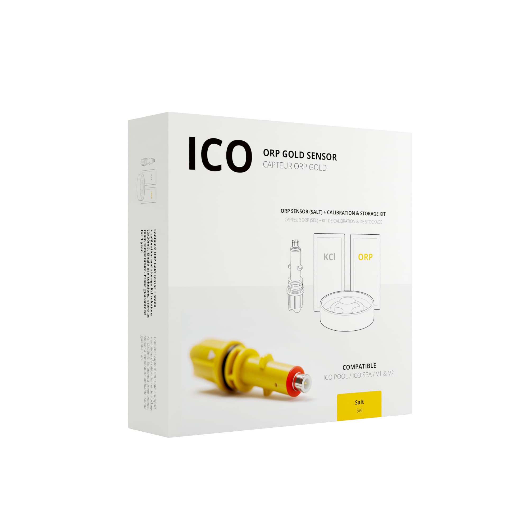 Ondilo Czujnik ORP do ICO wersja solna - Sonda ORP z rozwiązaniami do kalibracji i przechowywania - Kompatybilny z ICO Pool i ICO Spa