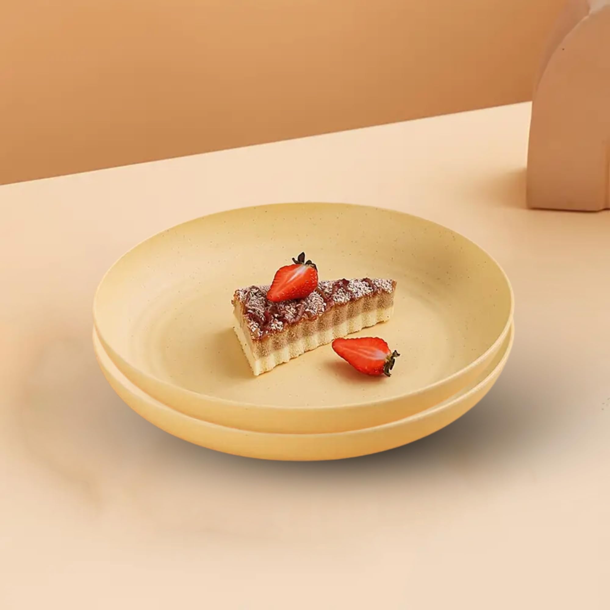 Wheat Straw Dinner Plates - Eco-Friendly & Durable -13