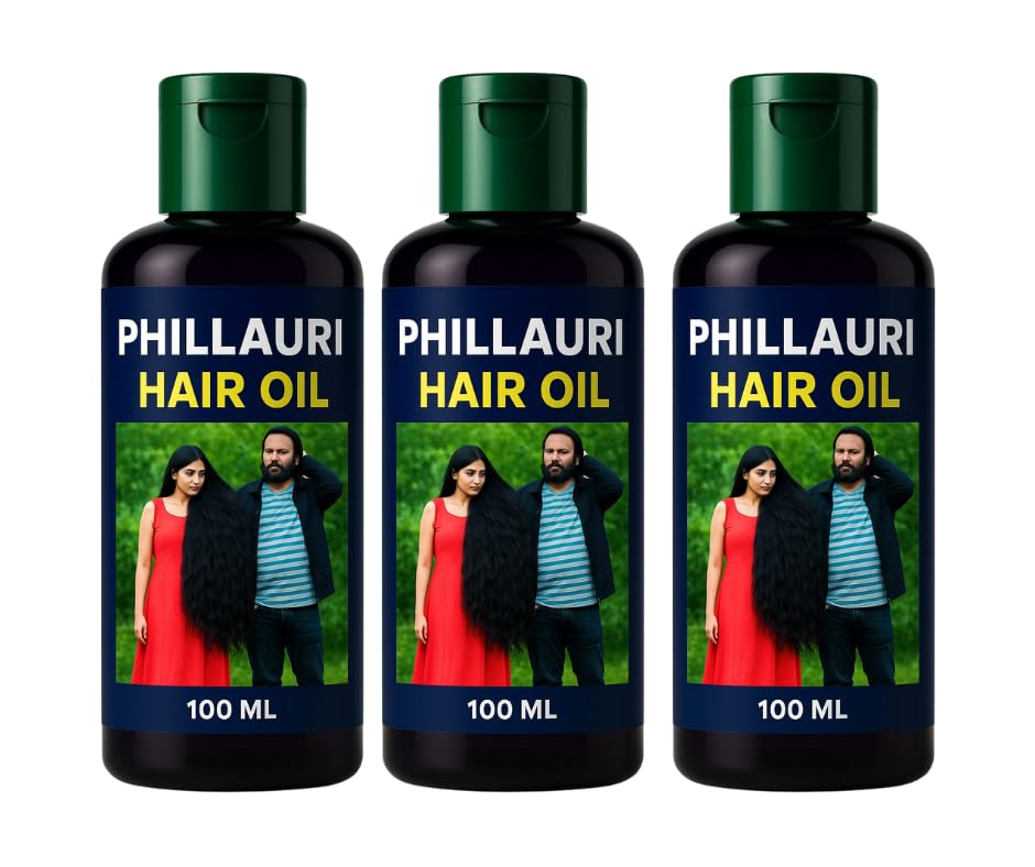 Phillauri Herbs Hair Oil - Hair Growth, 300ml (Pack of 3), Unisex Adults-picture-21