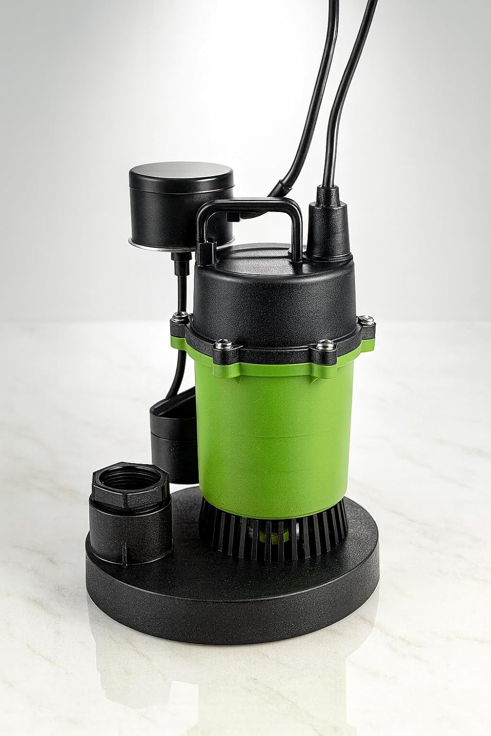 1/3 HP Submersible Sump Pump with Vertical Float Switch, 3400 GPH Max Flow, 25 ft. Head Lift, 120V PSC Motor, Cast Metal & Thermoplastic Housing, 1-1/2" NPT Discharge, CSA Certified
