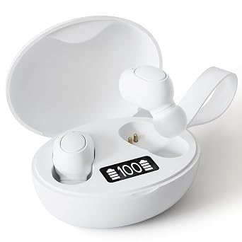 Rechargeable Bluetooth Hearing Aids for Seniors | OTC Digital Hearing Amplifier with 16-Channel, 8-Level Volume Control, Comfort Fit & 300mAh Battery - Includes Charging Case
