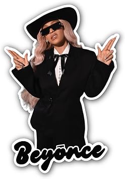 2 Pieces 3" and 5" Cute Singer-Songwriter and Actress Sticker, Waterproof Vinyl Decals for Many Purpose Like Cars, Trucks, Laptops, Phones, Windows and More