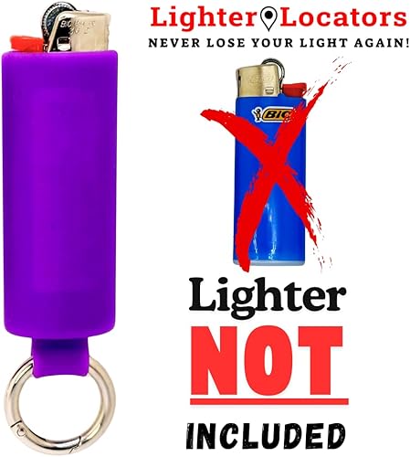Miniatura 22 de Lighter Holder for J6 BIC Lighters. Keychain Lighter Case. Silicone Keychain case has a Spring Clip Attached to Easily Secure to Any Bag, Key Ring