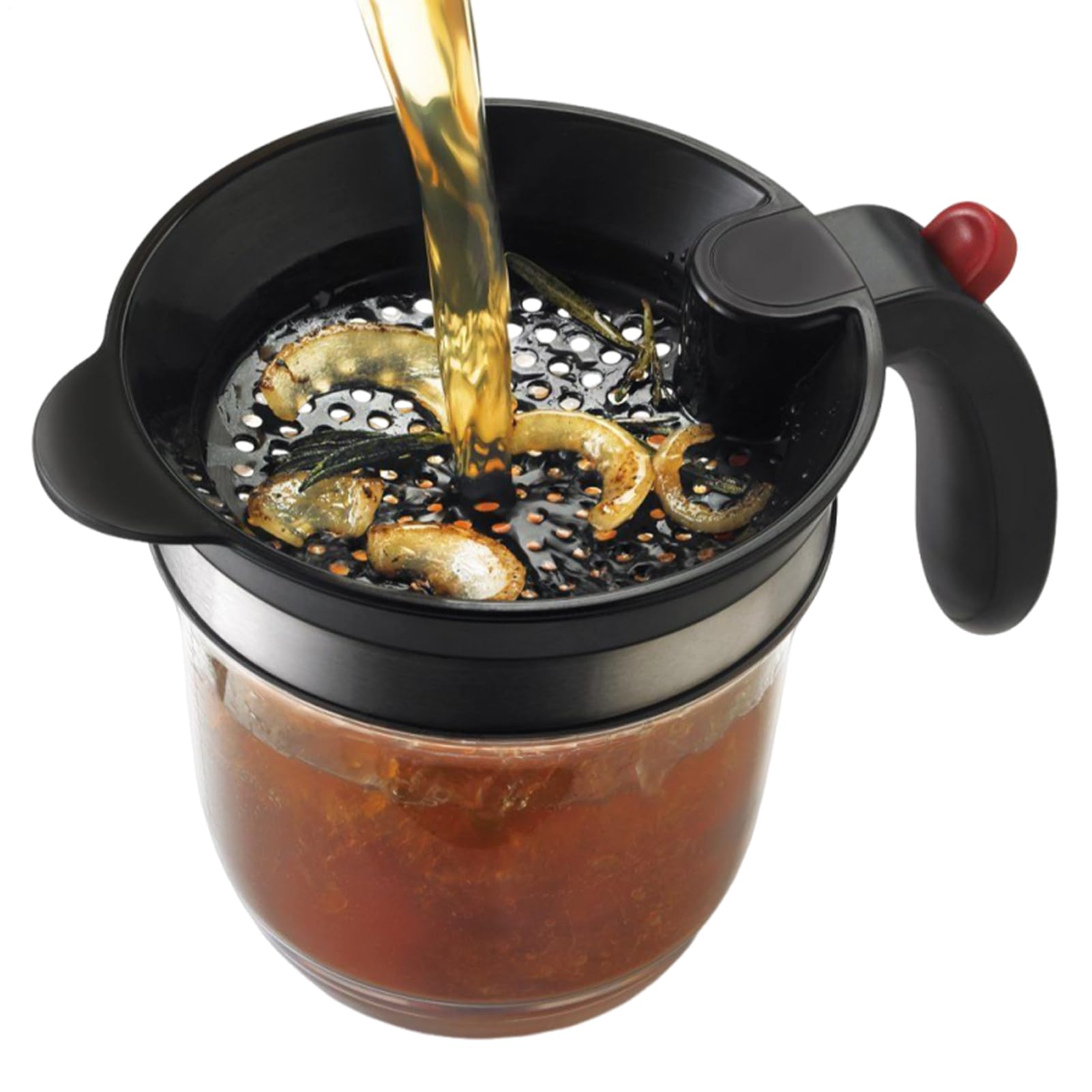 Separatore di grasso per salse, 1 l, per cucina, chef, carne, zuppa, olio, frittura, barbecue, cibo