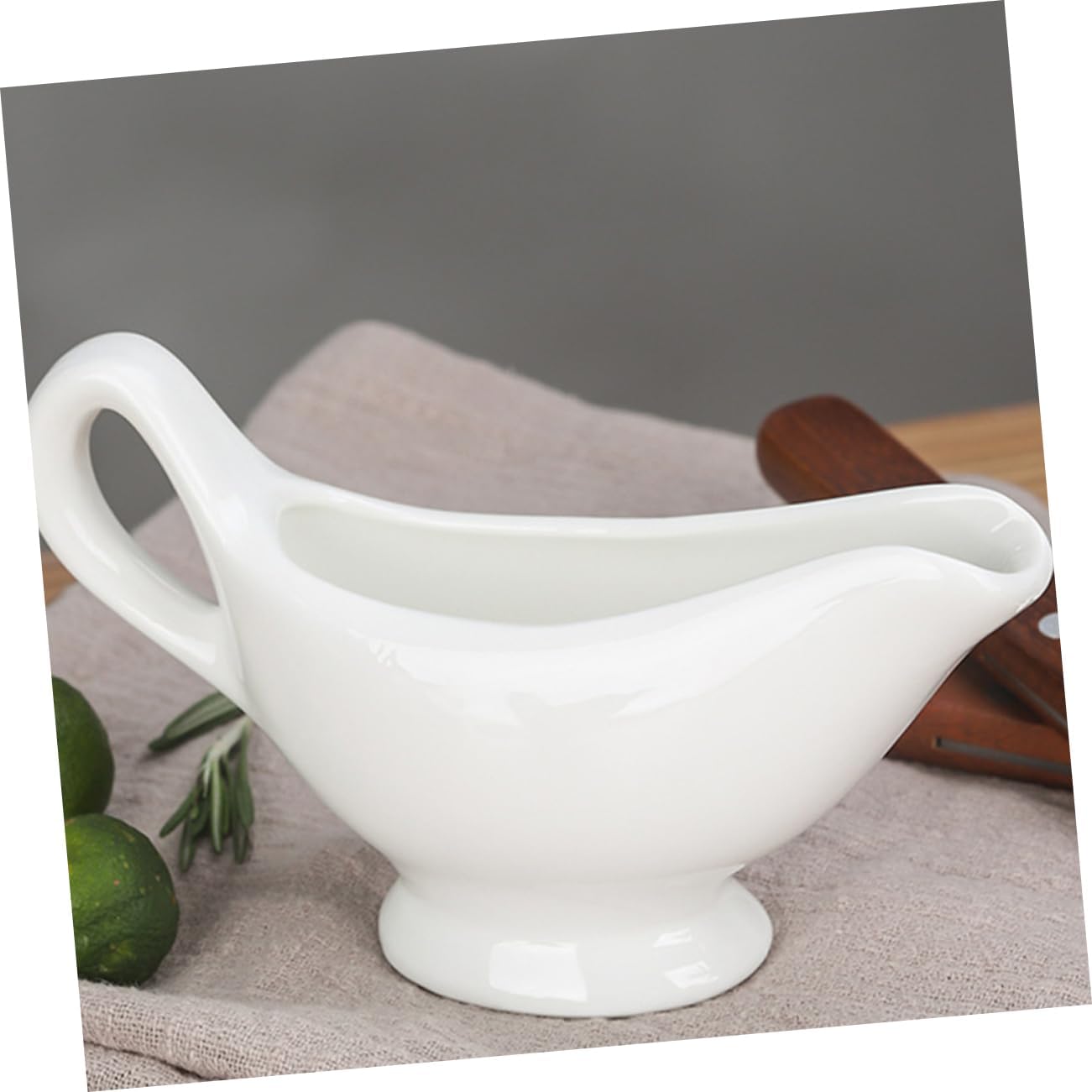 PRETYZOOM 2Pcs Multi Function Gravy Boat Ceramic Sauce Cups for Dipping Sauces Condiments and Ketchup for Family Meals and Outdoor Dining