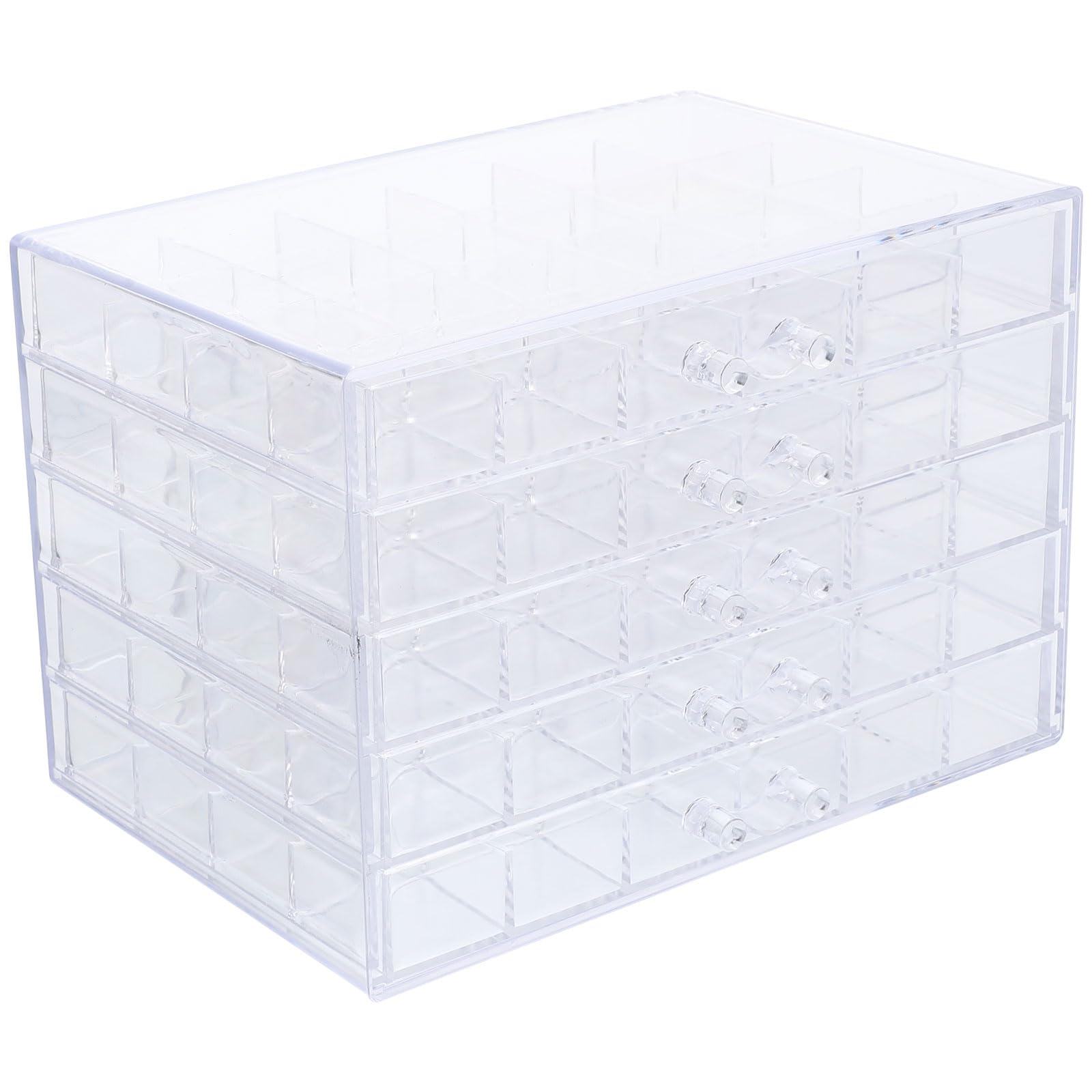 Boîte de rangement transparente contre la poussière avec 120 compartiments