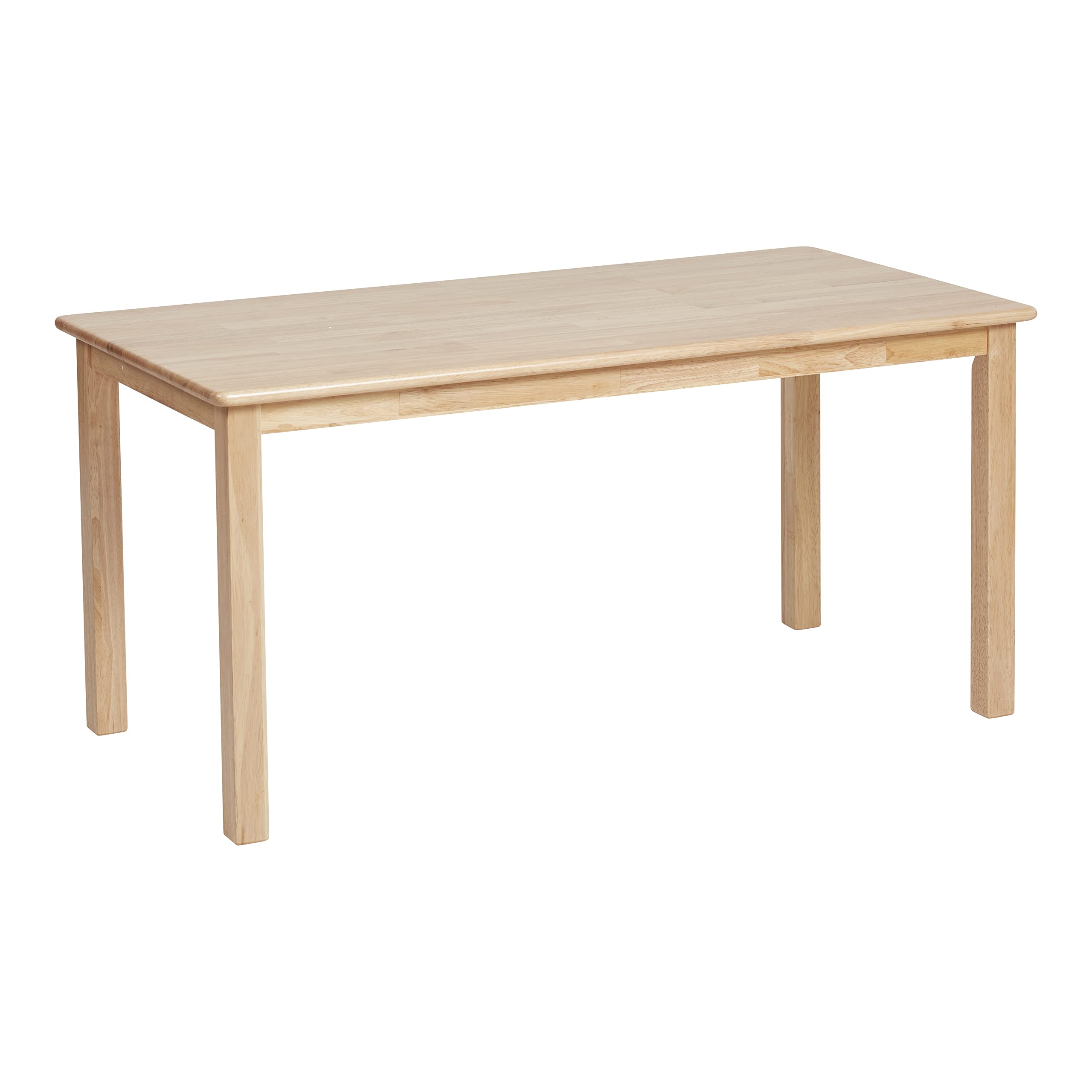 ECR4Kids 30in x 48in Hardwood Table, Kids Furniture, Natural