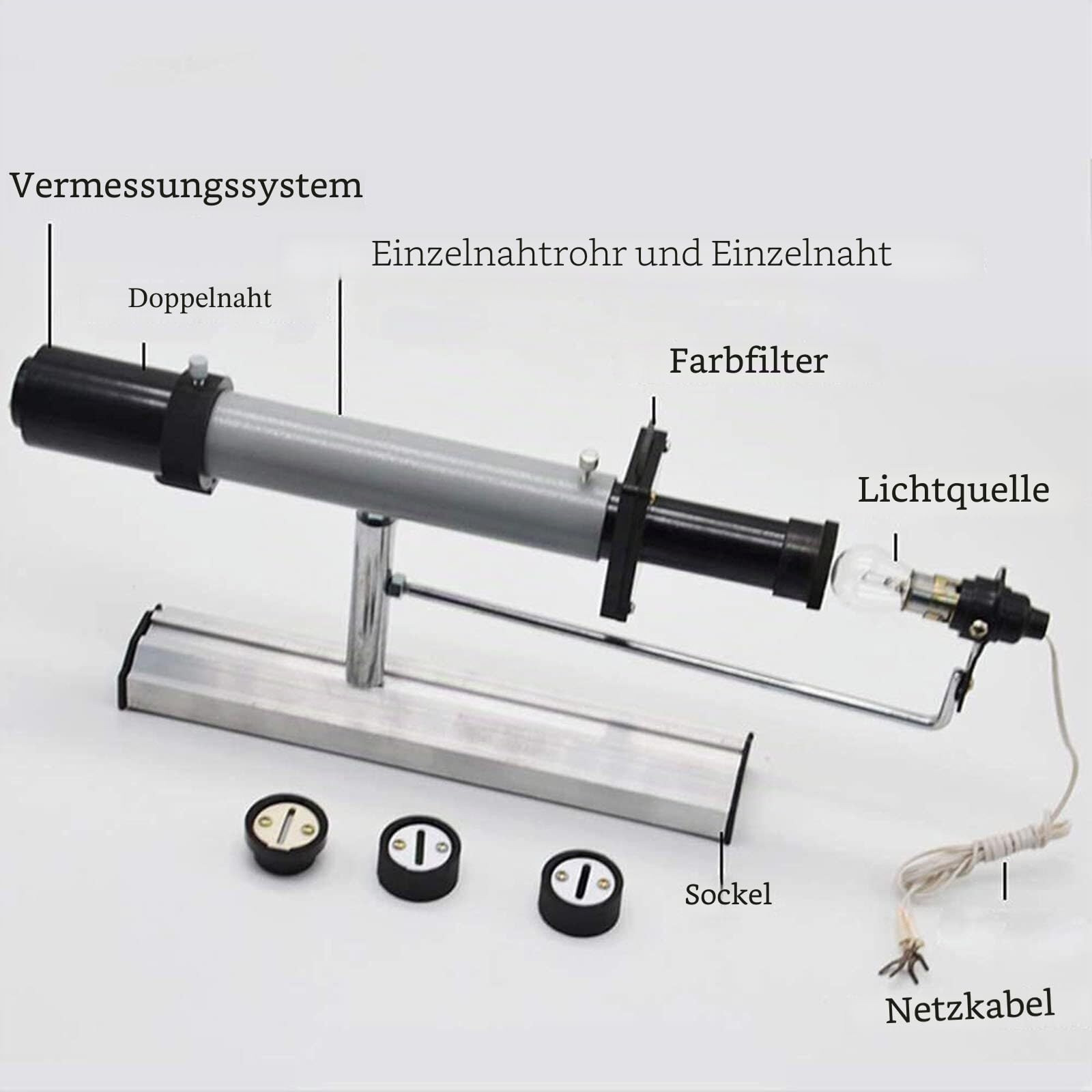 Doppelspalt-Interferenz-Experimentator Einzelspalt-Beugungsbeobachter Physikalisches Experiment Optisches Lehrinstrument Doppelspalt-Interferenz-Experimentinstrument Einzelspalt-Beugung
