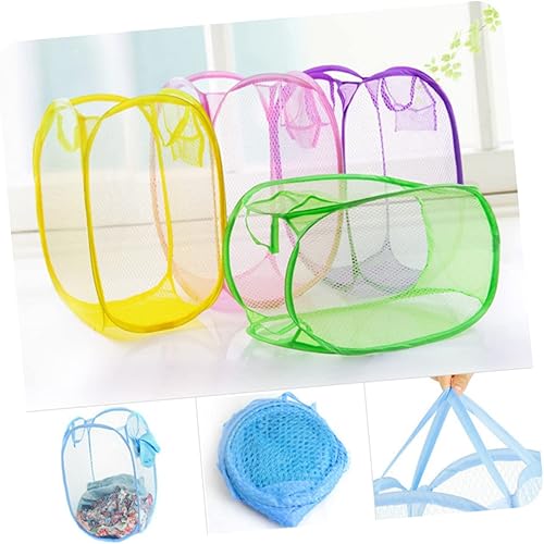 Miniatura 5 de Cesta de lavandería universitaria pop-up de malla de alambre para el lado de los apartamentos pequeños