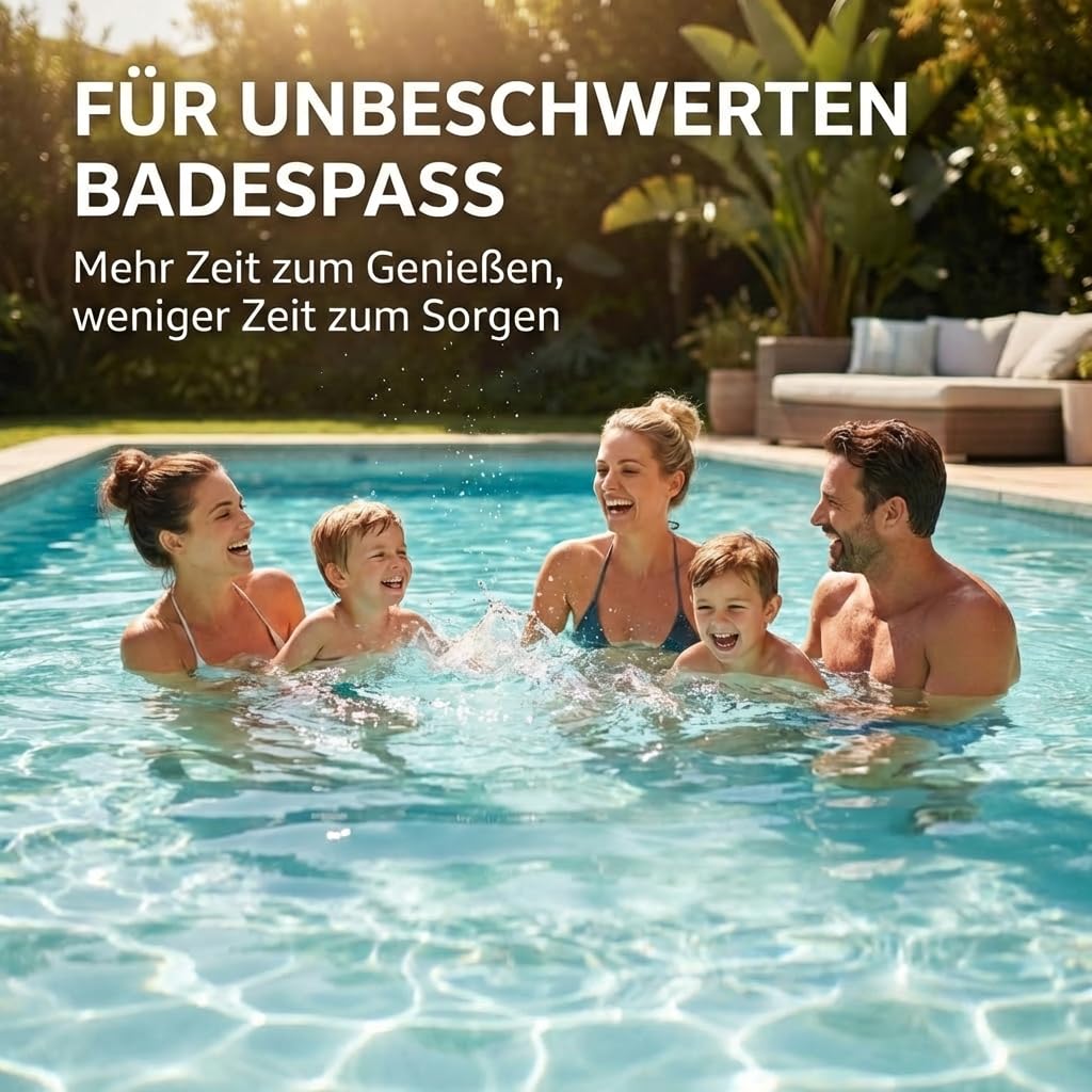 Metal Ex Pool 2x5L [entfernt braunes Poolwasser] mit Aqua Stop-Formel | Schützt die Pooltechnik | entfernt Metall- & Kalkablagerungen an Wänden | Rostentferner Pool | Made in Germany