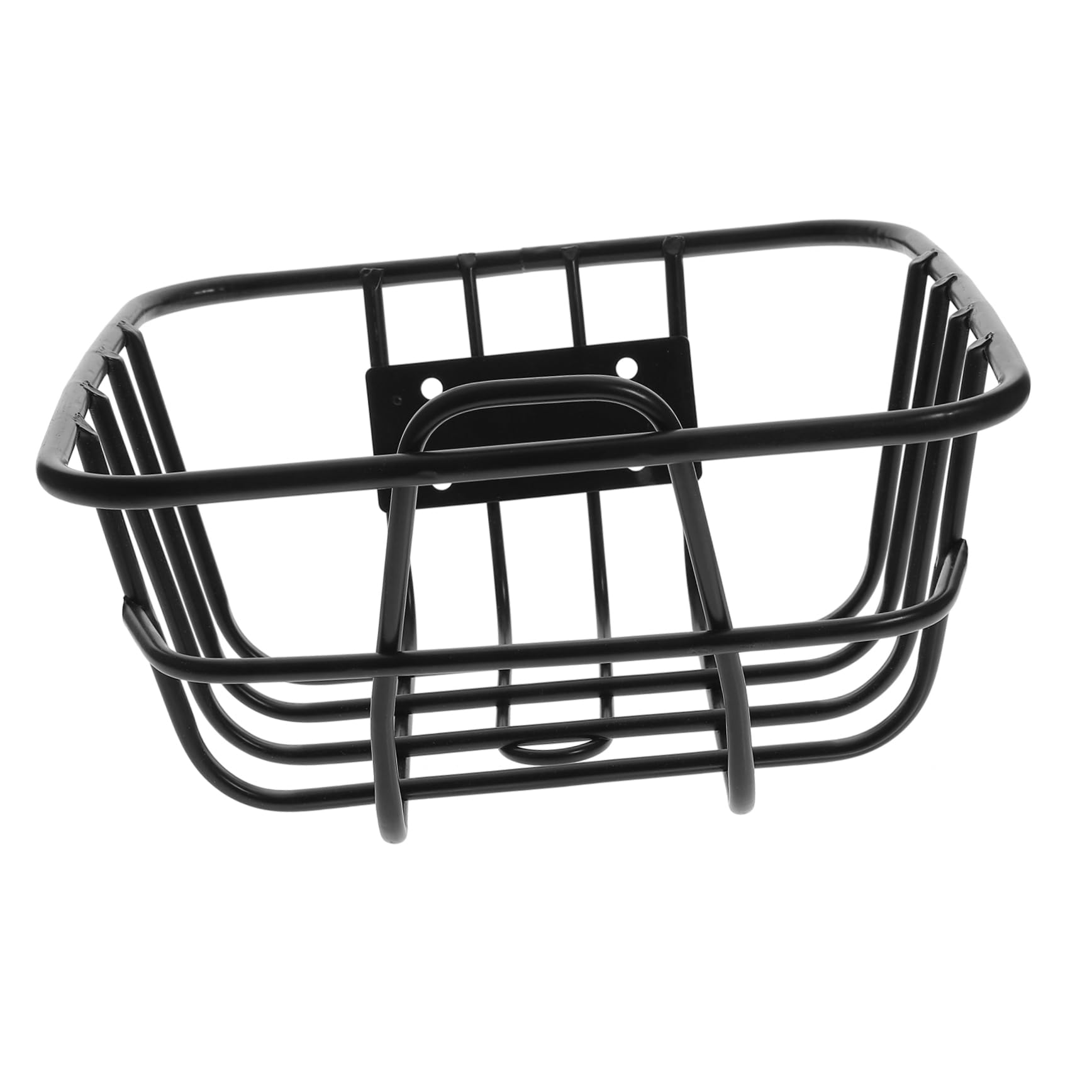 HOLIDYOYO Iron Bike Basket Multi Function Durable Container for Bikes Easy to Install Scratch Resistant Front Rack for Vegetable and Cargo Storage