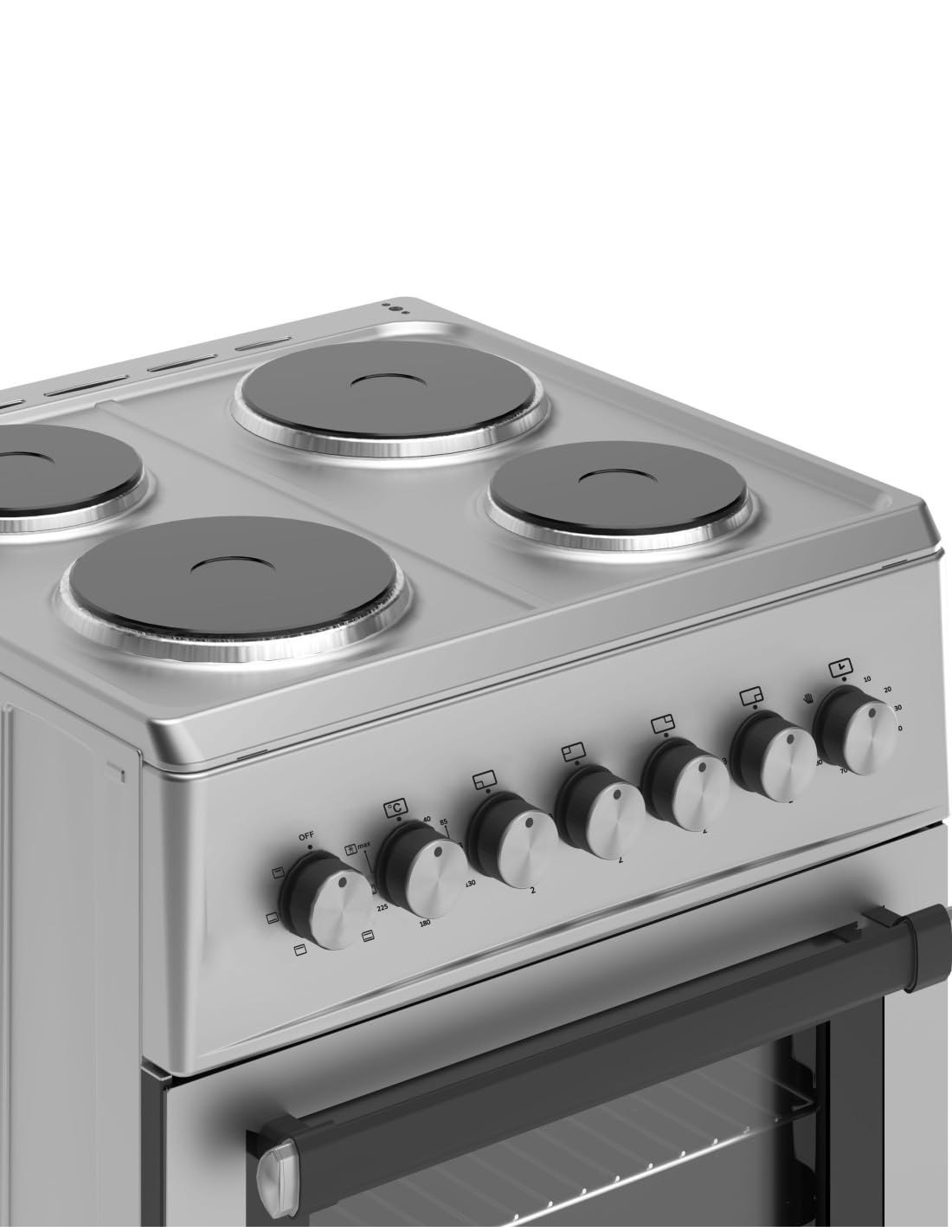 ALPHA Cocina Eléctrica VULCANO LUX-60E Inox, Horno 6 Funciones.