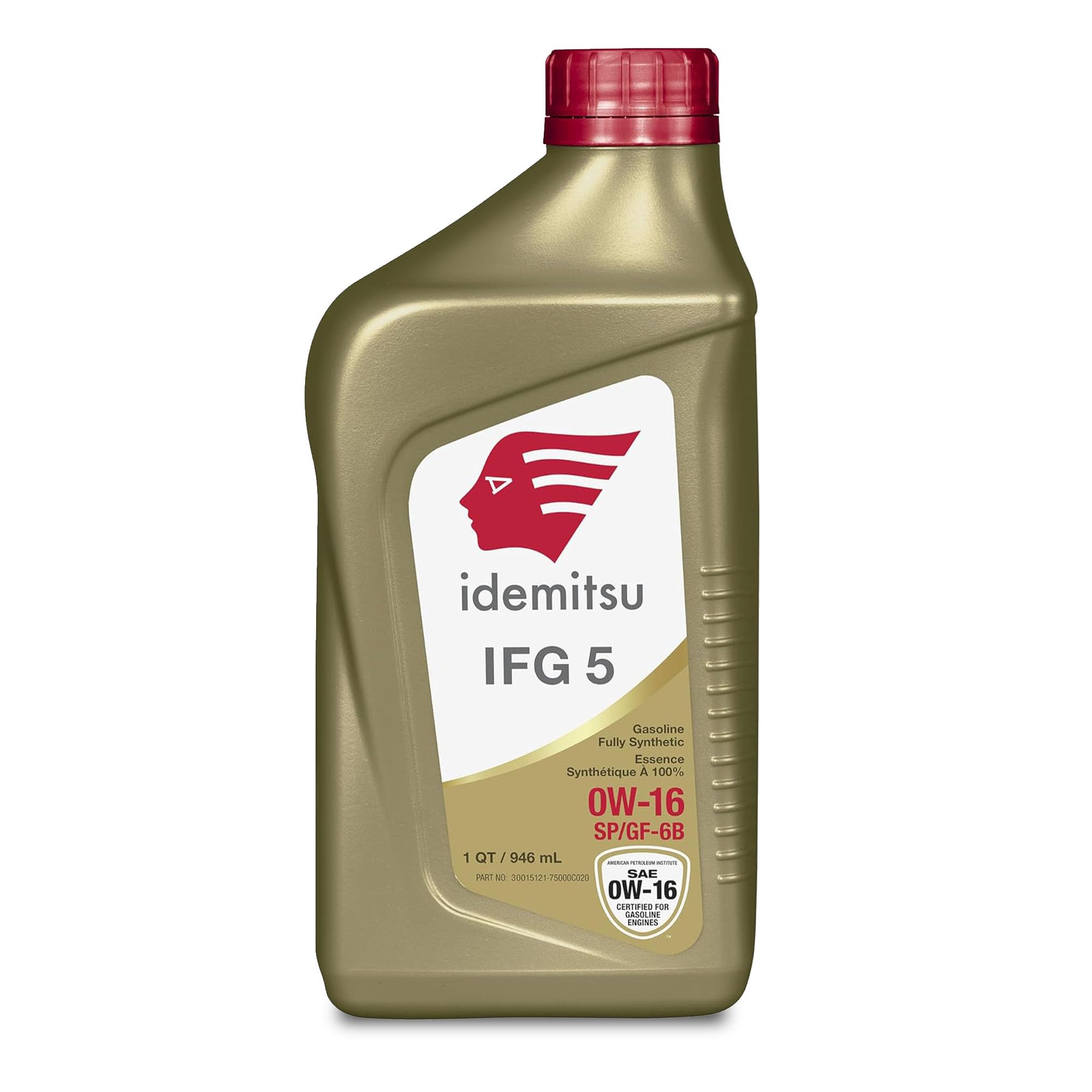 Idemitsu IFG5 0W-16 SP/GF-6B Full Synthetic Motor Oil – 1 Quart | Engineered for Superior Efficiency and Protection | Certified for Hybrid and Gasoline Engines