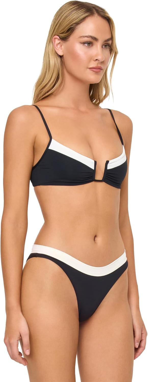 L*Space Peyton Bikini Top for Women, Two Piece Swim, Medium Coverage, Bralette Fit, U Wire Front & Adjustable Straps - Image 2