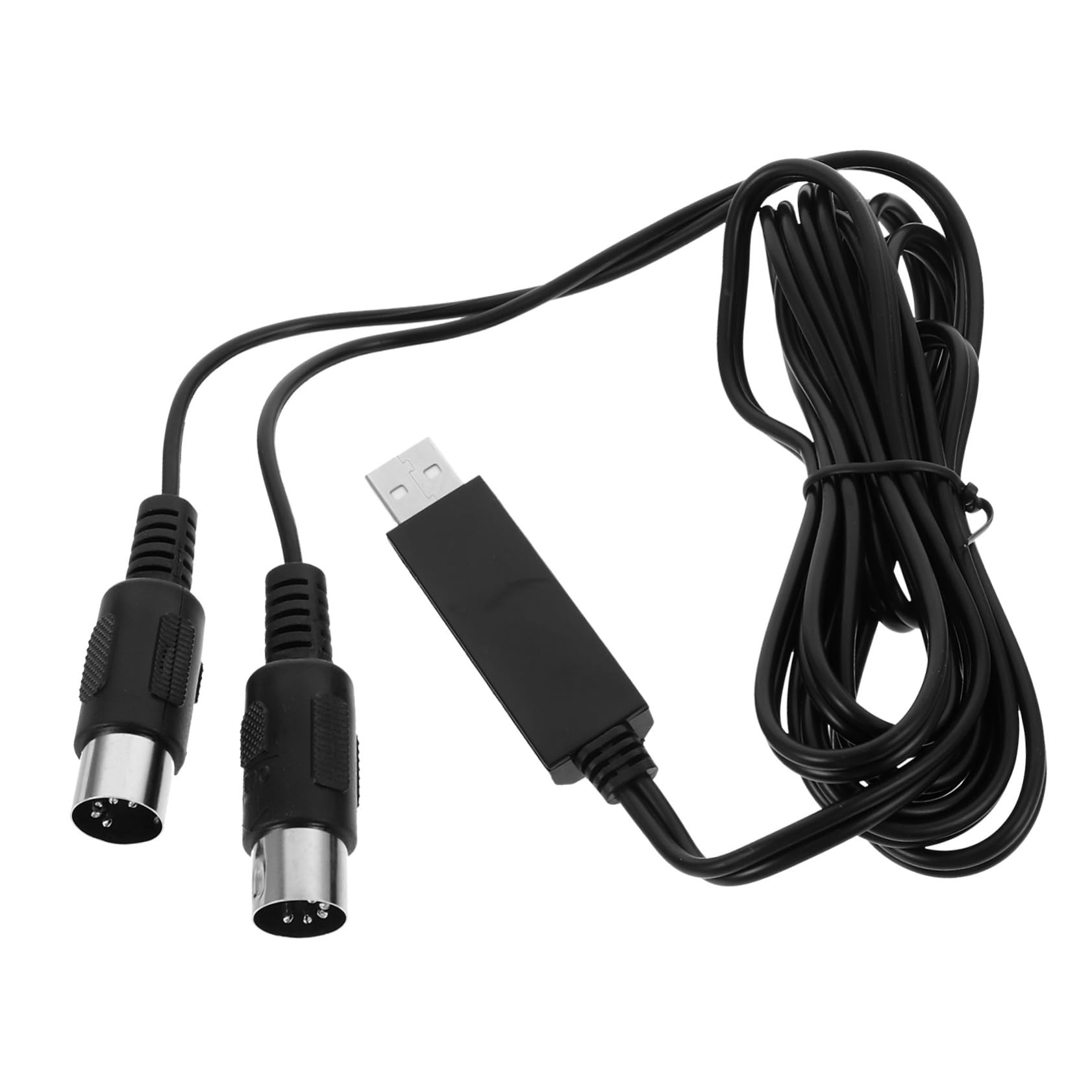 Toyvian 3 szt. konwerter fortepianowy, mini komputer, kabel midi, interfejs midi, urządzenia do nagrywania komputera, klawiatury, USB linia konwersji, kalkulator, fortepian elektryczny, klawiatura