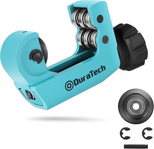 Miniatura 8 de DURATECH Mini cortador de tubos 18"-34" (3-19MM), cobre, aluminio, latón y plástico tubo cortador compacto, con rueda de repuesto