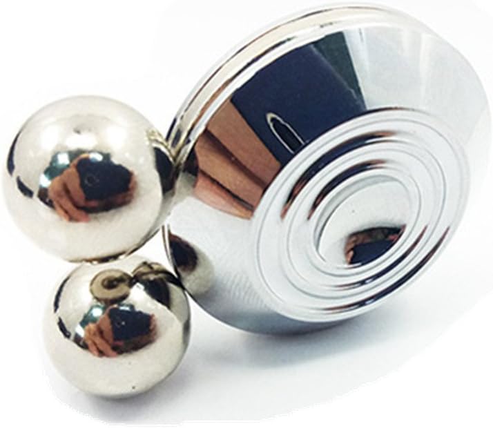 DoDoMagxanadu Newest Orbiter Fidget Toy Magnetic Orbit Ball Spinner Toy with Two Balls ADHD Focus Anxiety Relief Anti Depression Toy Sliver