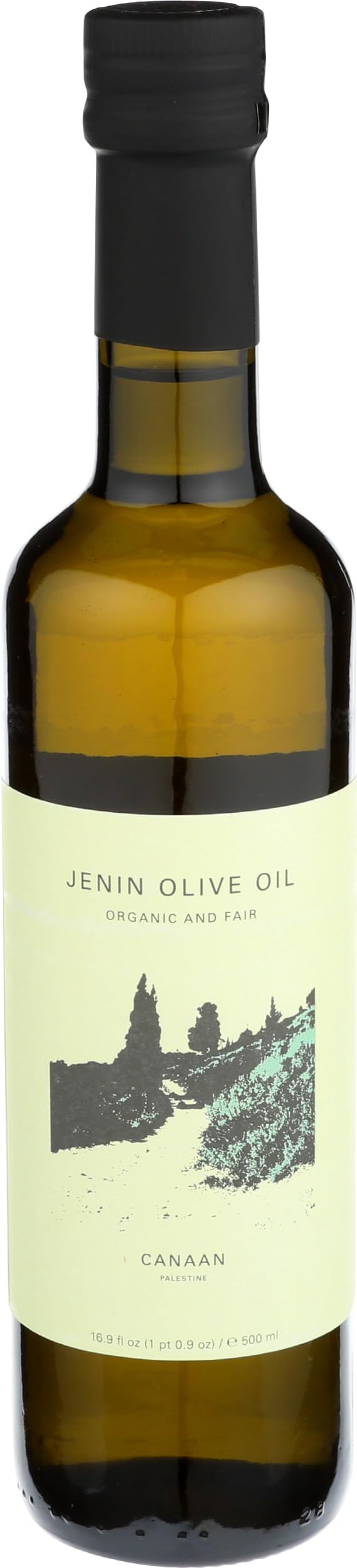 CANAAN FAIR TRADE Organic Jenin Extra Virgin Olive Oil, 16.9 FZ