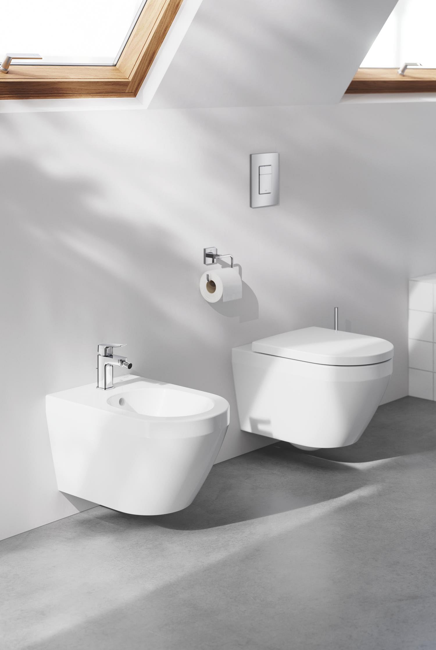 GROHE Dice Lever Bidet Mixer Tap with Pop-Up Waste Set (S-Size 151 mm, Ball Joint, 28 mm Ceramic Cartridge, Water Saving - Image 4