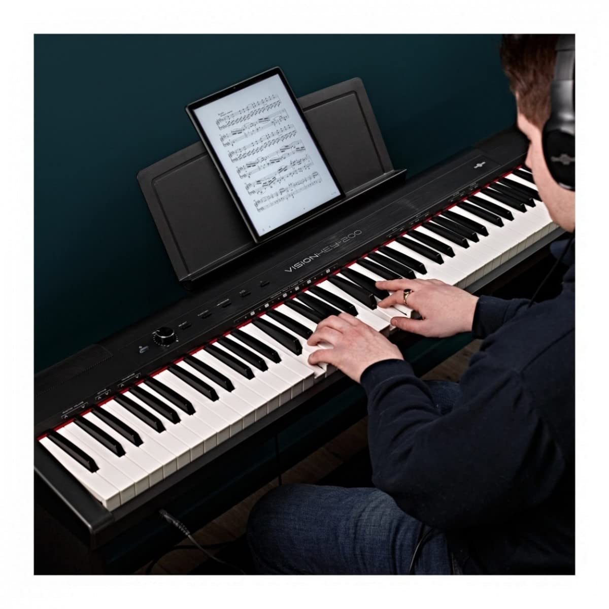 Teclado digital con 88 teclas, 3 pedales y Bluetooth