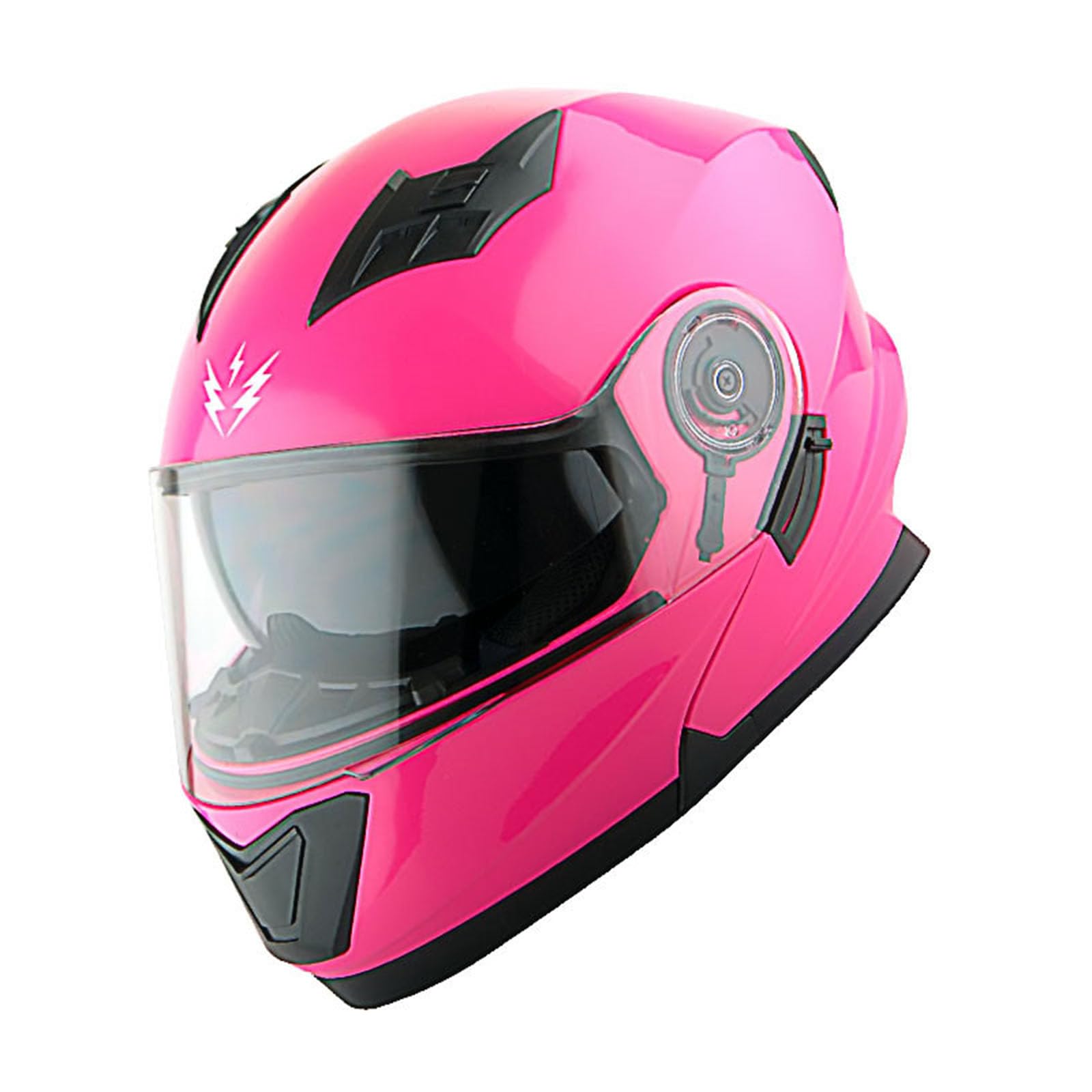 baby pink motorcycle helmet Amazon.com: 1Storm New Motorcycle Bike Modular Full Face Helmet Dual Visor  Sun Shield with Rechargeable LED Tail Light: Glossy Pink : Automotive