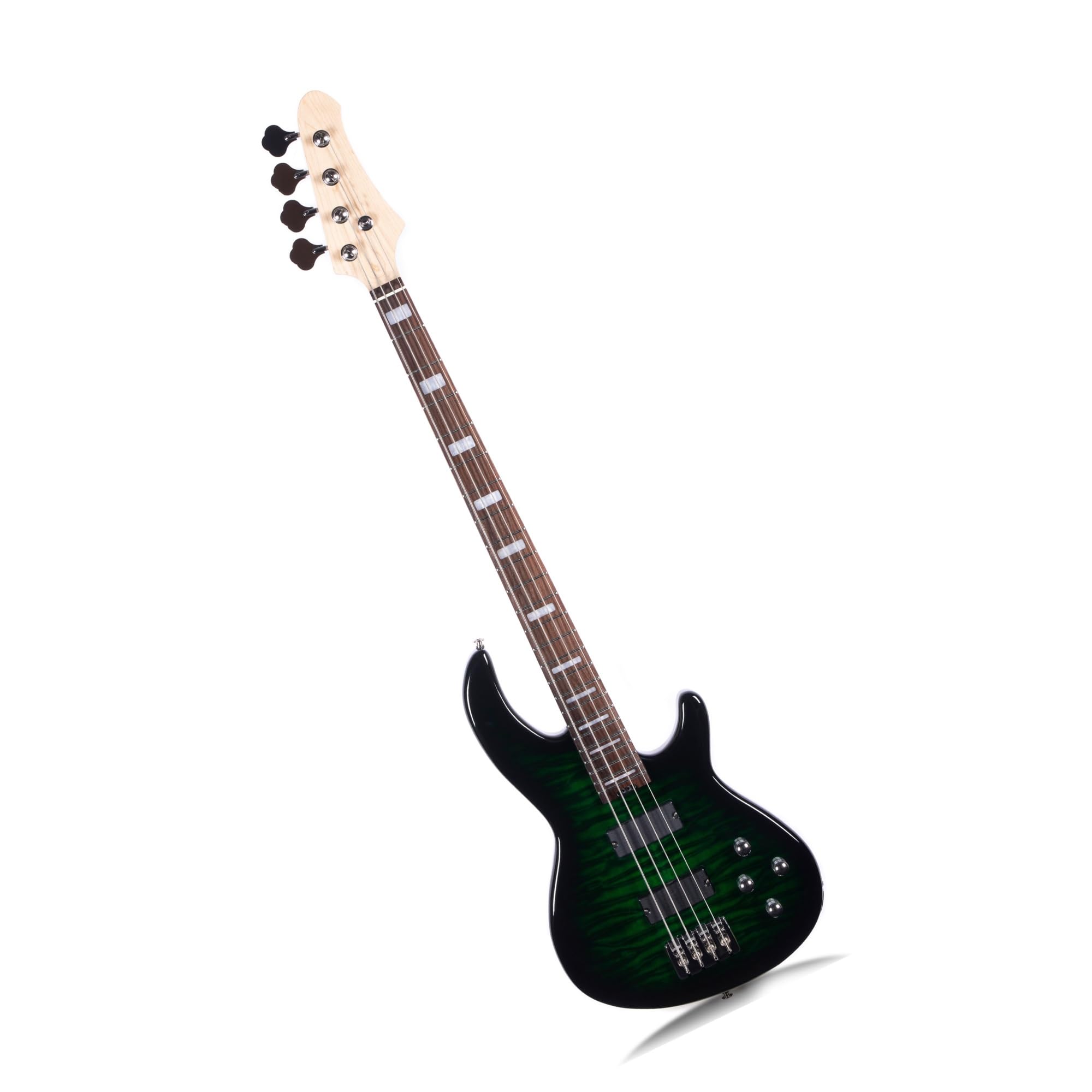 Profesjonalny Zestaw Do Gitary Elektrycznej Profesjonalna Gitara Elektryczna Jazzowo Basowa Odpowiednia Do Gry I Ćwiczeń Dla Dorosłych(Green)