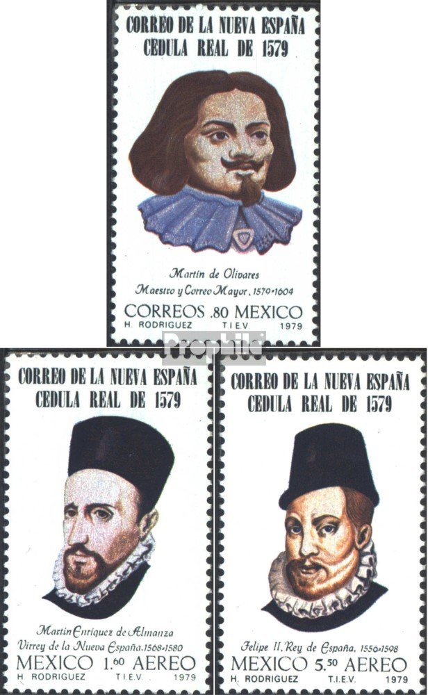 Mexique 1980 – Timbres Précolombiens Monuments (série Complète 1721-1723) Neuf Avec Gomme Originale ** MNH