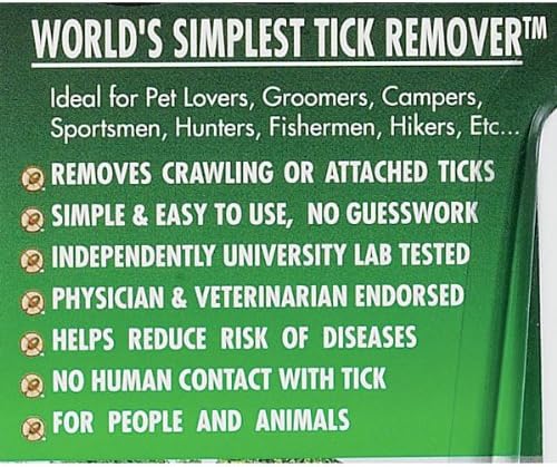 Ticked Off Pets Tick Remover, White