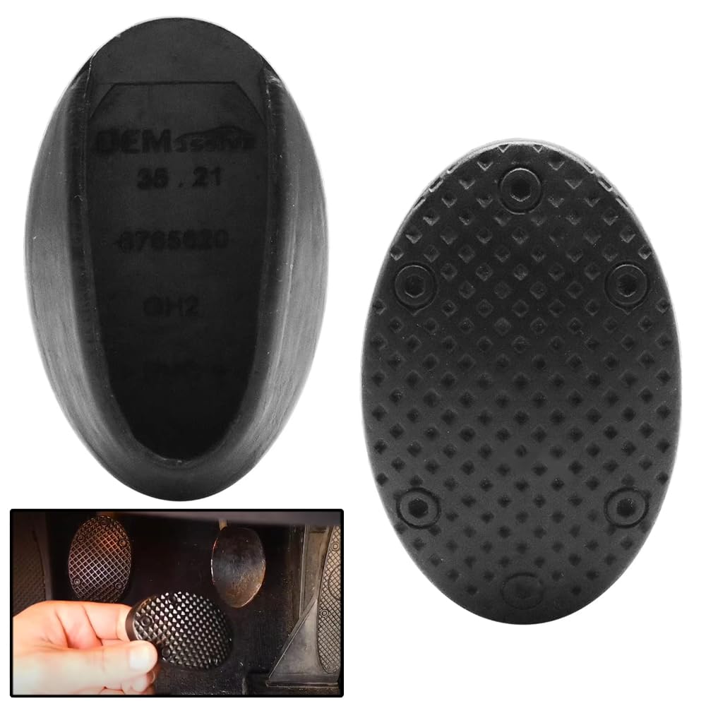 Couvre-pédales de Frein et d'embrayage en Caoutchouc pour Mini Cooper One S R50 R53 R55 R56 R60 F55 F56 F54 - OE 35216765620 6765620, antidérapants, Installation sans Outil.