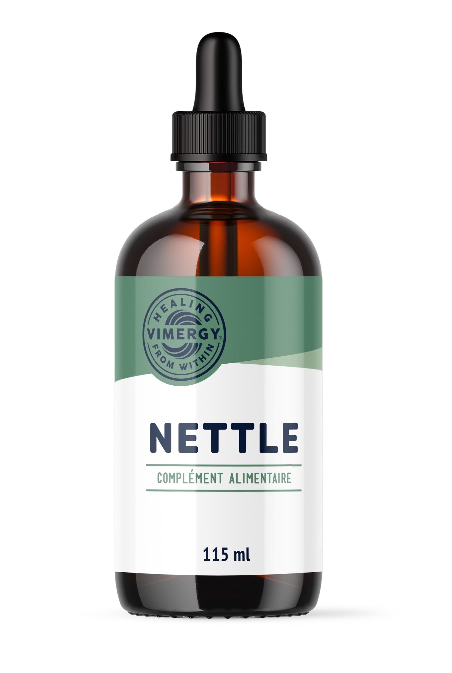 Vimergy Ortie, 57 Portions – Complément à base d'Ortie – Complément d'Ortie Liquide avec de la Glycérine – Complément Végétalien – Formulé sans Sucre ni Liant – Sans OGM et sans Gluten (115 ml)