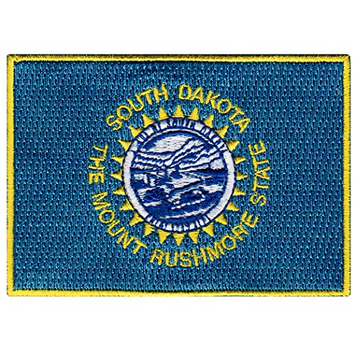 South Dakota State Flag Embroidered Patch Iron-On SD Emblem