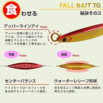 ダイワ　DAIWA　フォールベイトTG　80g　FK　ジグ　60g ダイワ FKジグ TG SLJ 60g 80mm #PHシルバーグローヘッド プロ