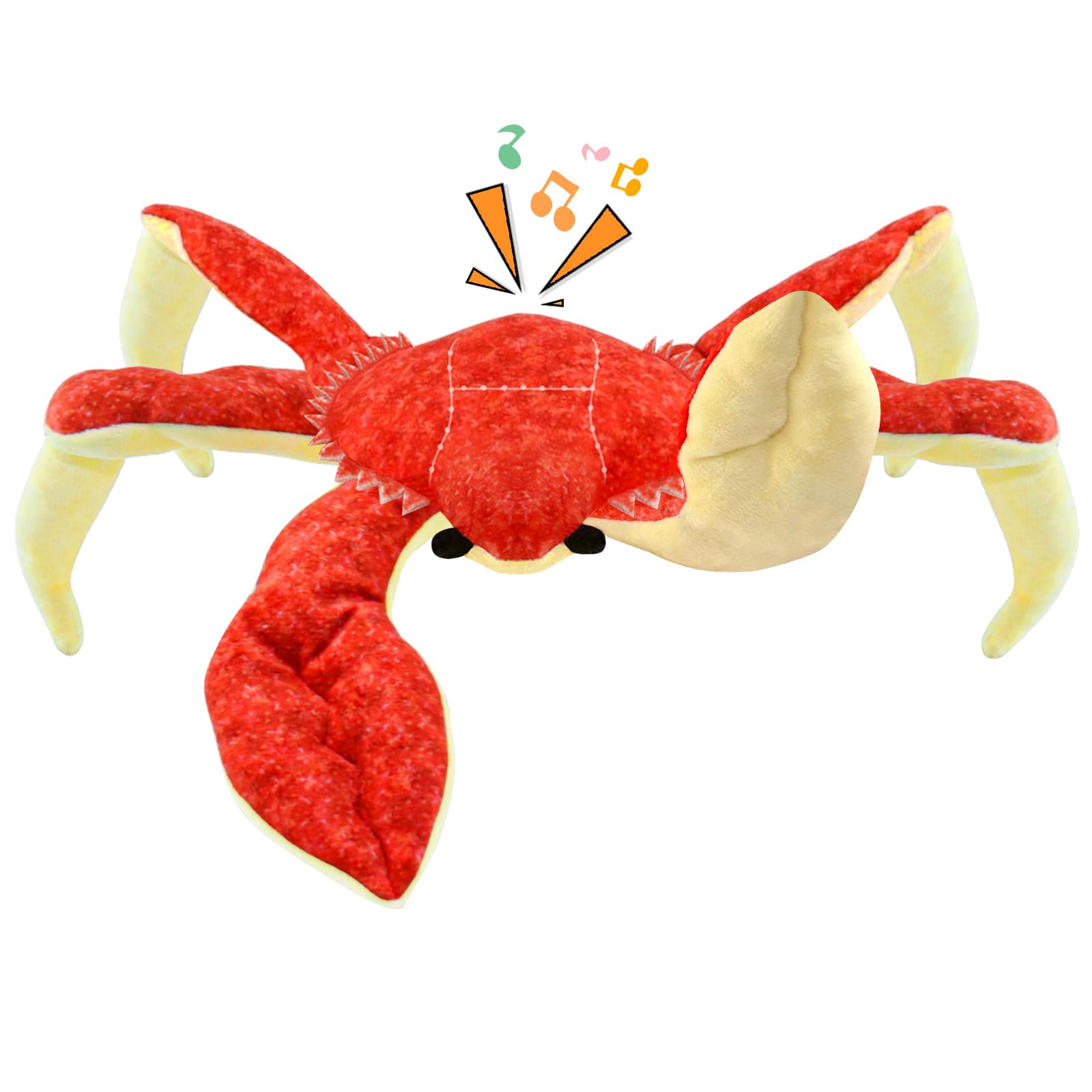 WOWBALA Squeaky Interactive Plush Dog Toys - Tough Toys for Large Dogs, Red