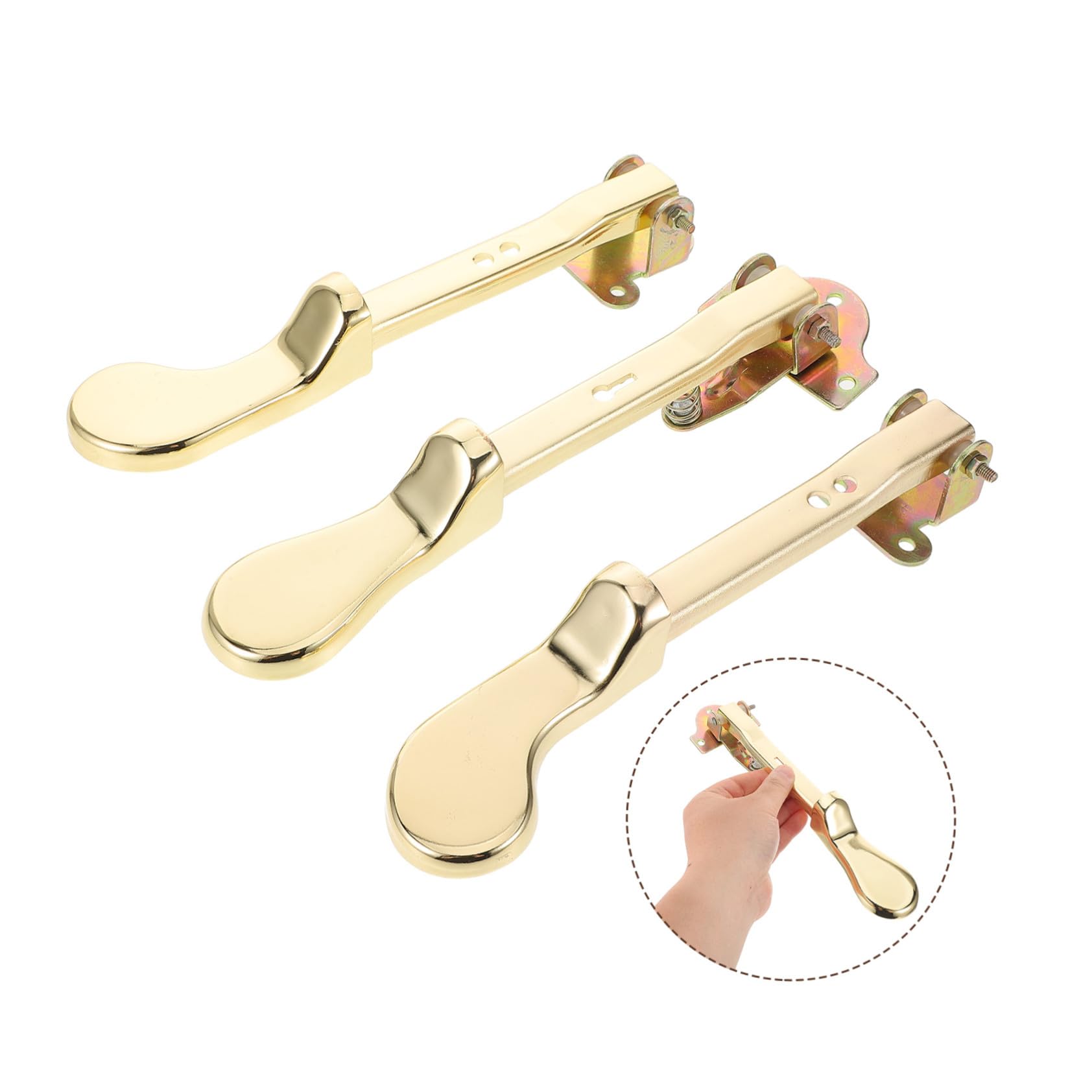 Pedale Sustain per Pianoforte Verticale in Metallo Oro, 3 Pezzi | Design Doppio Foro, Compatibilità, Accessori per Musicisti Professionisti