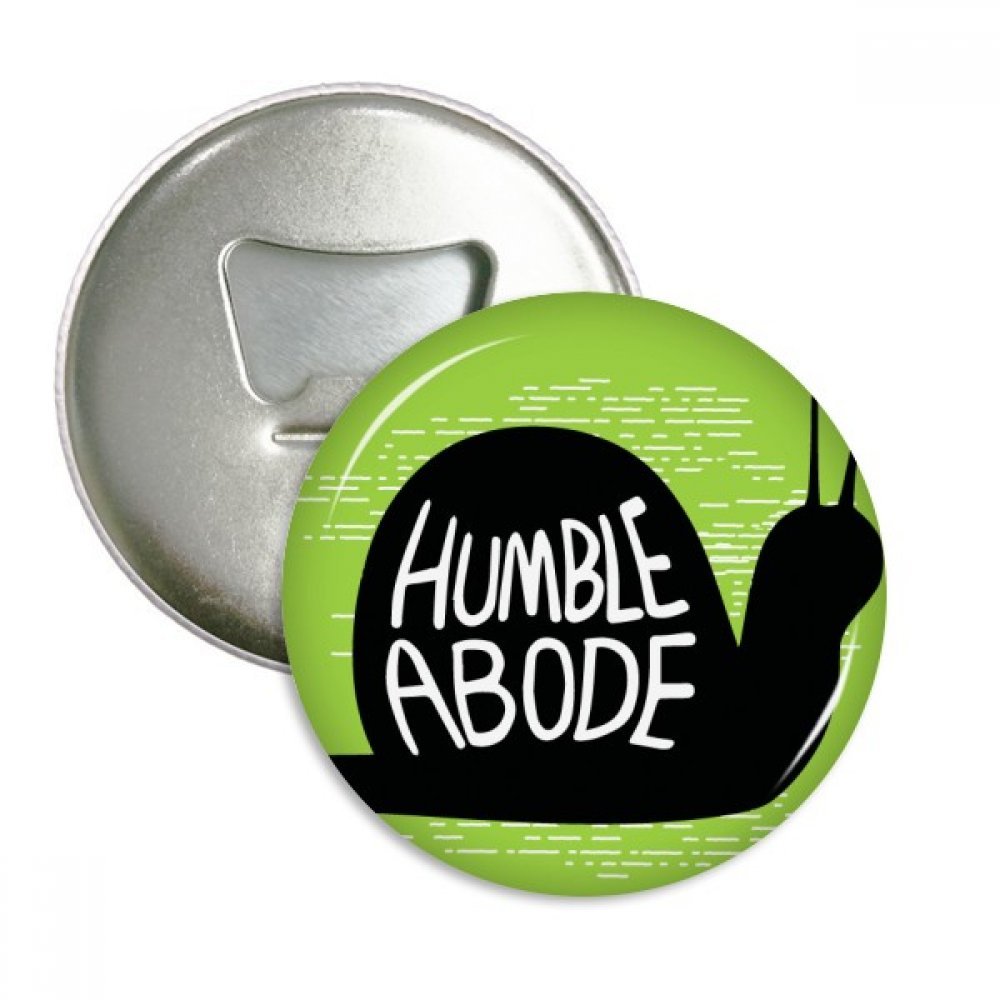 Escargot noir aimant et ouvre-bouteille lot de 3 badges en argent