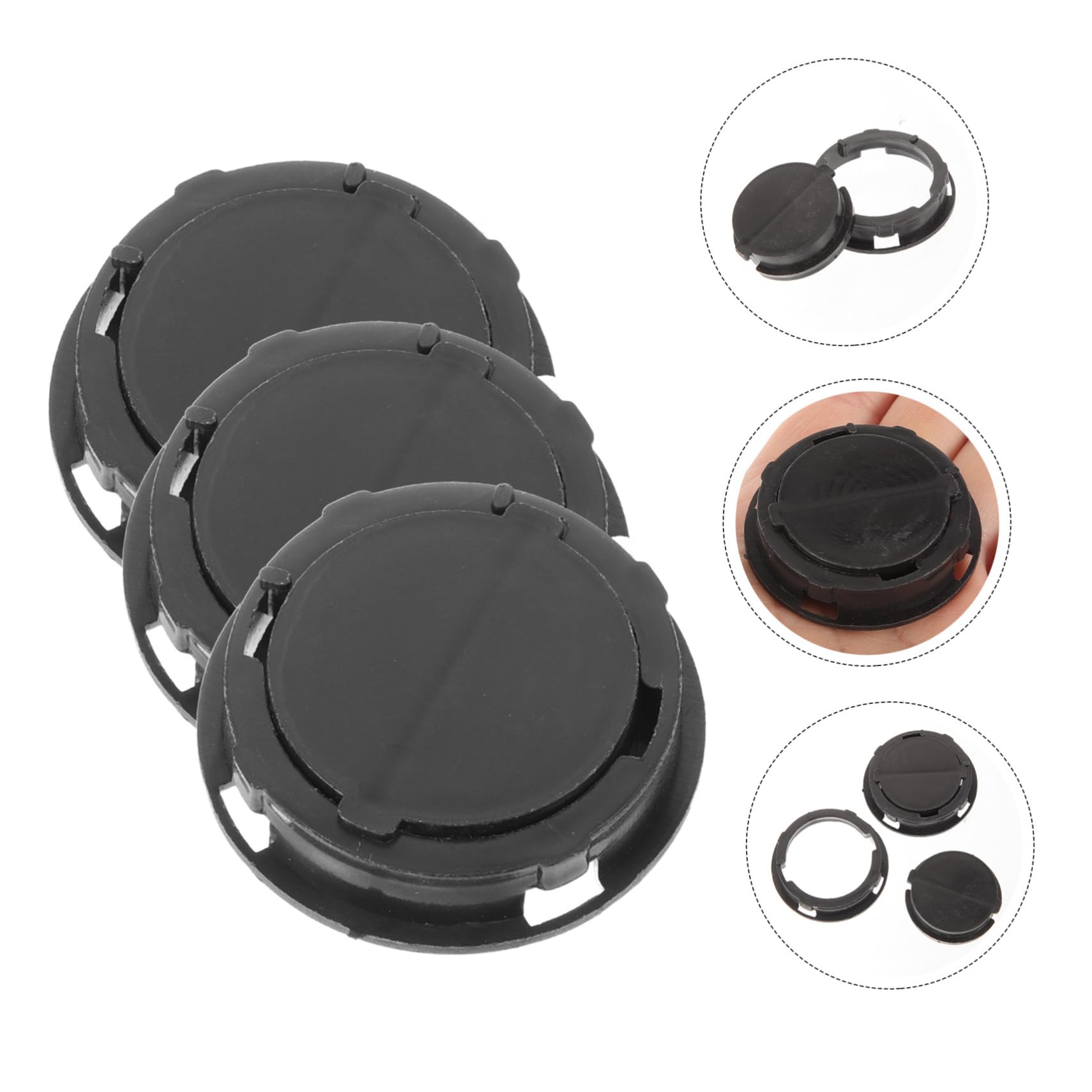 Alipis Save Your Change 20pcs Piggy Bank Bottom Caps Easy Install for Saving Box Plaster Doll Accessories