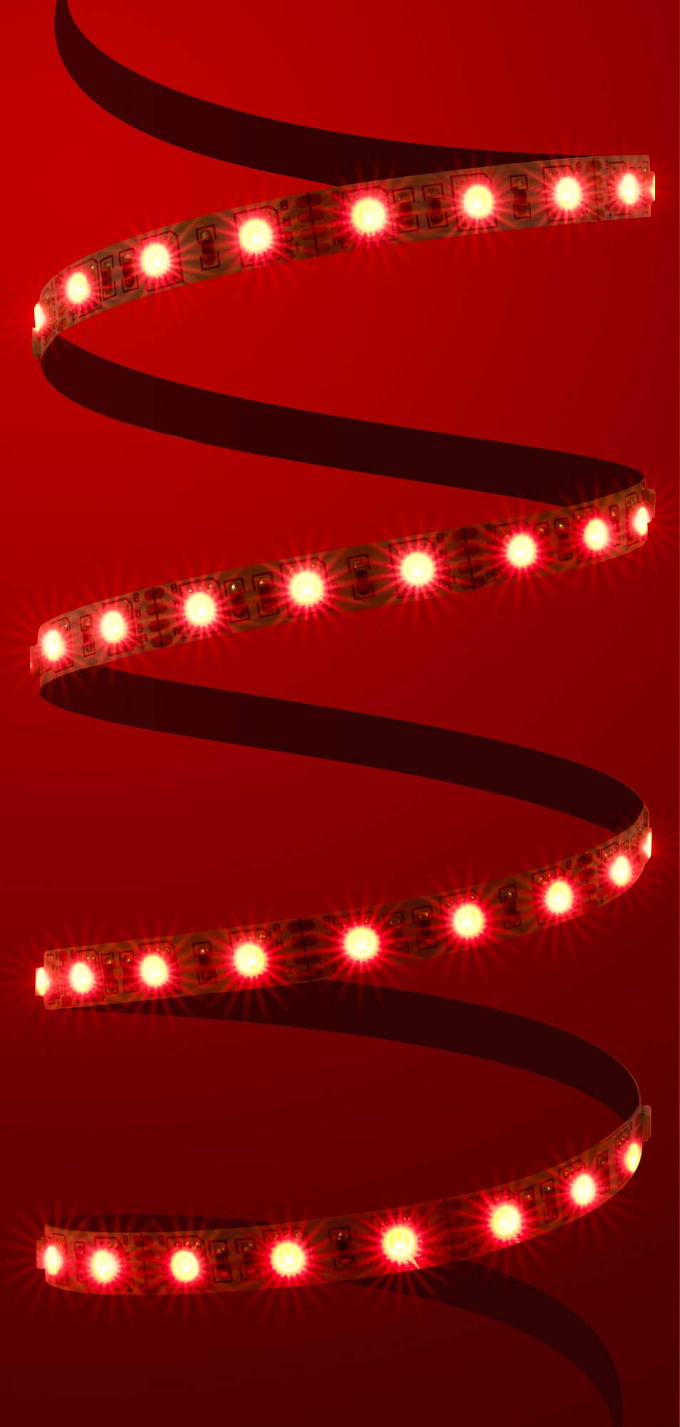 Set di strisce LED RGB da 10 metri (60 LED/m, IP20) con controller, telecomando e alimentatore di rete 12 A