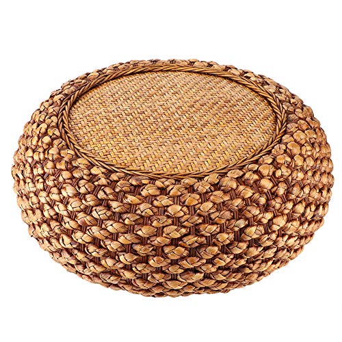 KBNYURC Cojín de Suelo de Tatami, Informal, de Estilo japonés, Redondo, Tejido, fácil de Limpiar, Reutilizable, for Sala de Estar.
