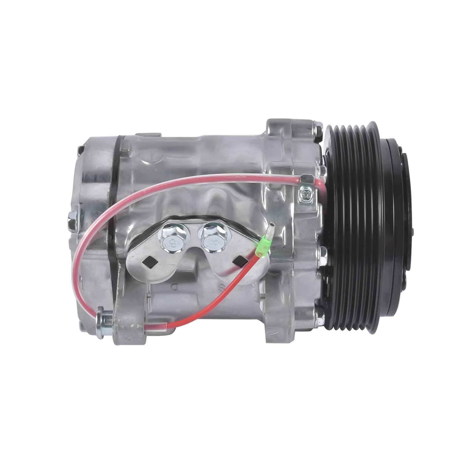 Photo 1 of Getanye A/C Compressor with Clutch HC5005C Replacement for Sanden SD-7 Mini 6PK Style Compressor Pump 6 Groove Serpentine Belt