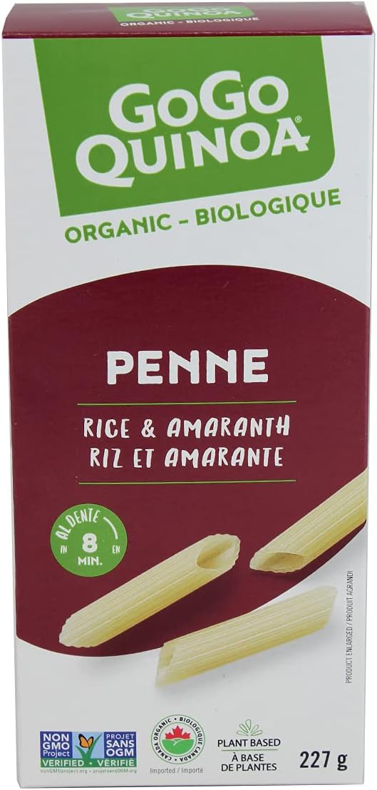 GoGo Quinoa Pasta Rice & Quinoa Penne Organic GlutenFree NonGMO