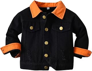 Jaqueta jeans preta infantil cropped meninos meninas jaqueta jeans à prova de vento jaqueta infantil quente agasalho infantil chuva