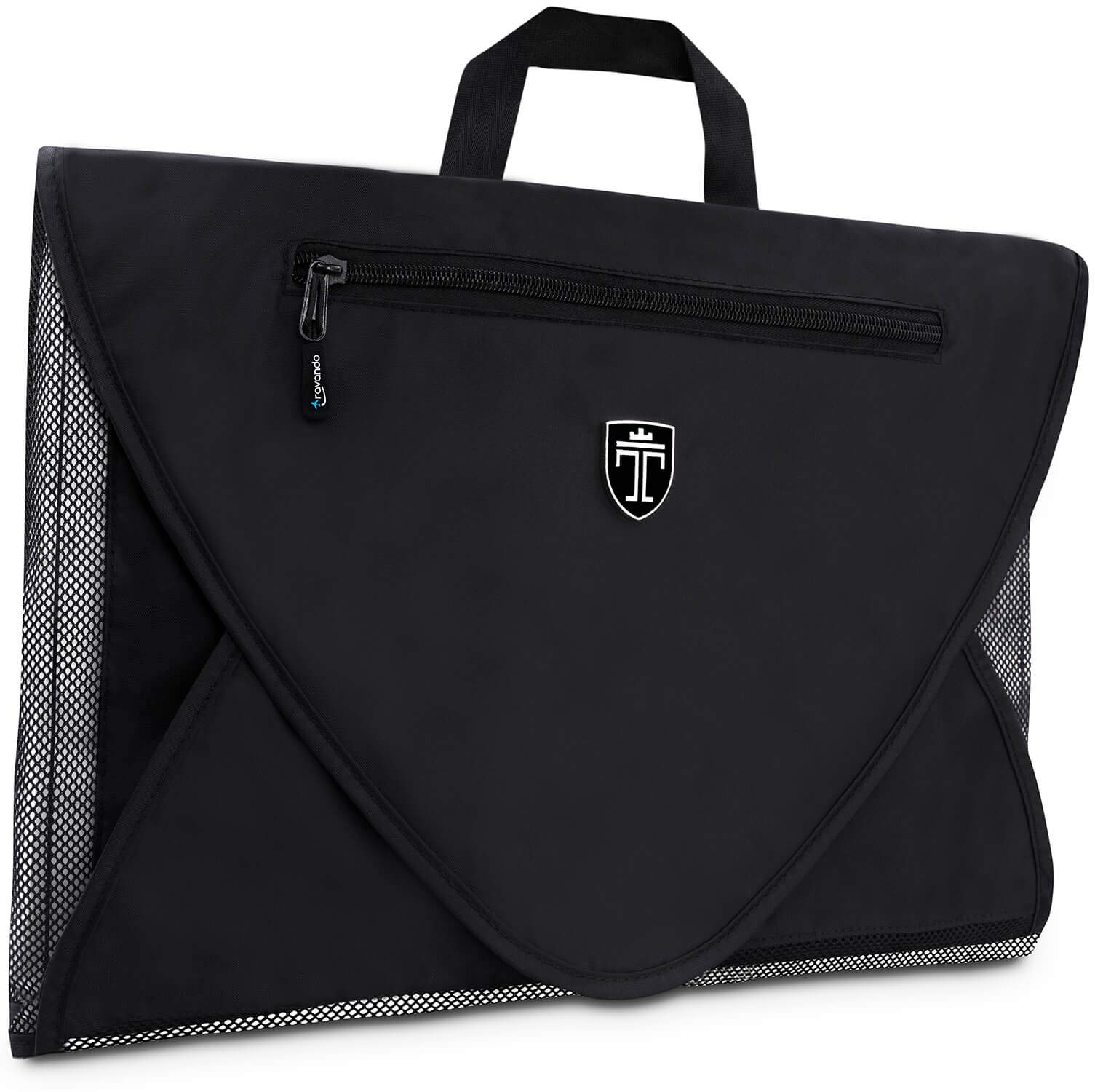 TRAVANDO Hemdentasche mit Falthilfe Koffer Hemden Knitterfrei Hemd packen Blusen Kleidersack Kleidertasche Packtasche Hemdenhülle Reiseutensilien Hemdtasche Organizer Business Anzug