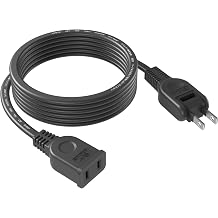 Power Strip AC Adapter Power Extension Cord 1 Outlet Black Tracking Fire Prevention Insulated Cap Swing Plug Extension Cord Indoor Free Plug 180 Degree Rotation Plug 2 Pin Plug Connectable