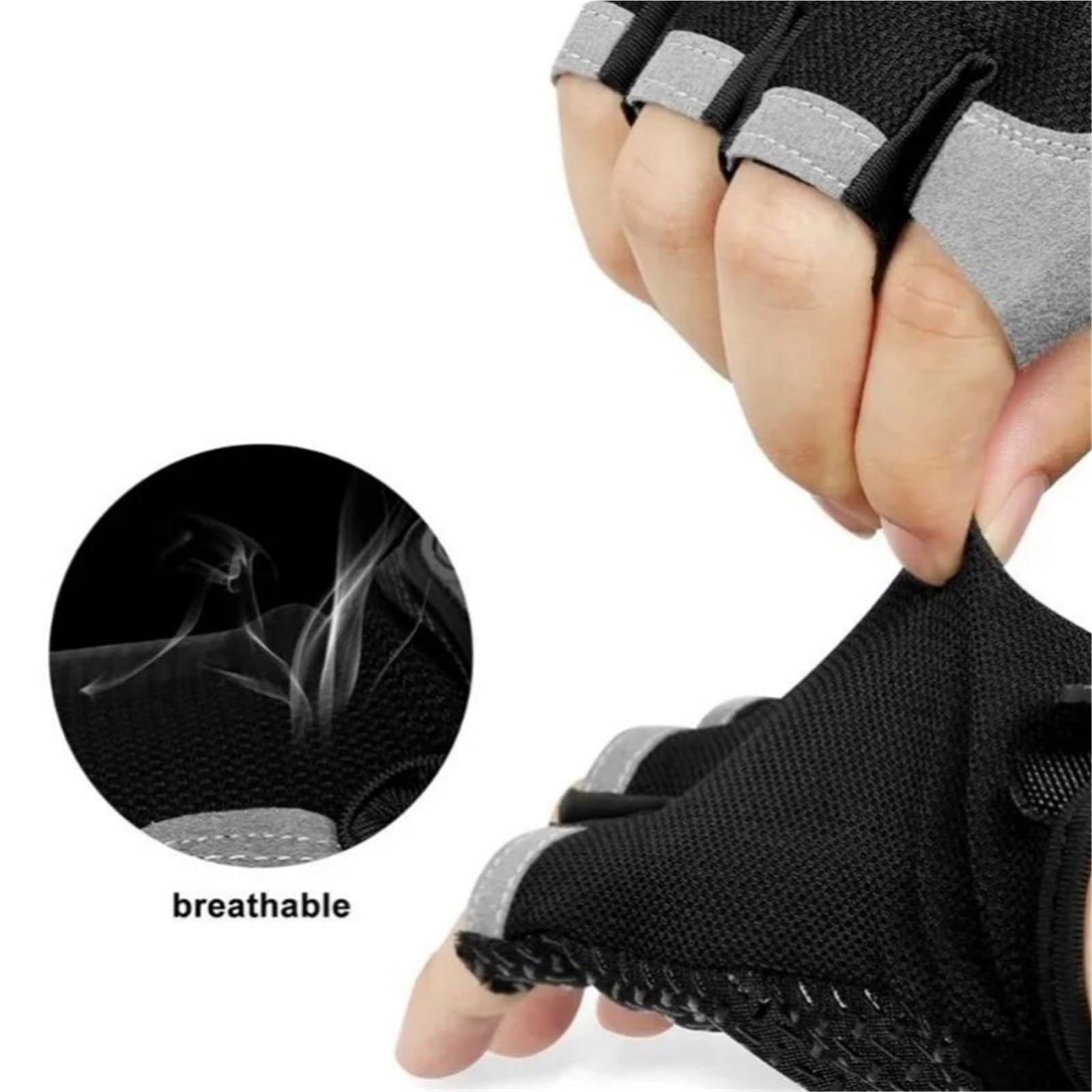 Guanti da Fitness Guanti da Palestra Guanti Senza Dita Guanti Traspiranti Antiscivolo e ammortizzanti Guanti Sportivi for Allenamento Sollevamento Pesi Ciclismo per Fitness(Orange,XL)