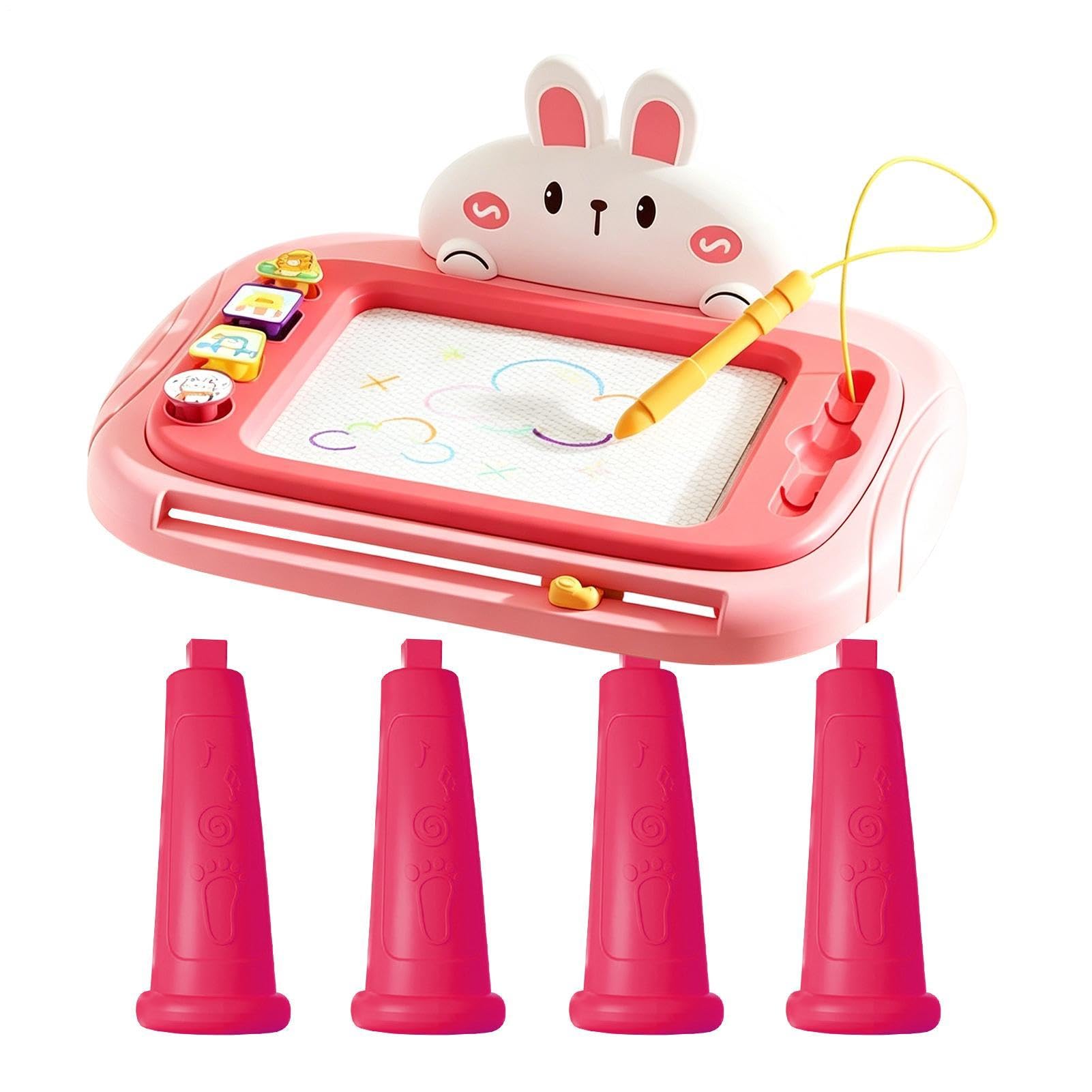Pizarra de Dibujo con Sellos, Juguetes Educativos Grandes | mesa de dibujo y escritura infantil para Diario Viaje Hogar Aula Educación en Casa Cumpleaños Pascua
