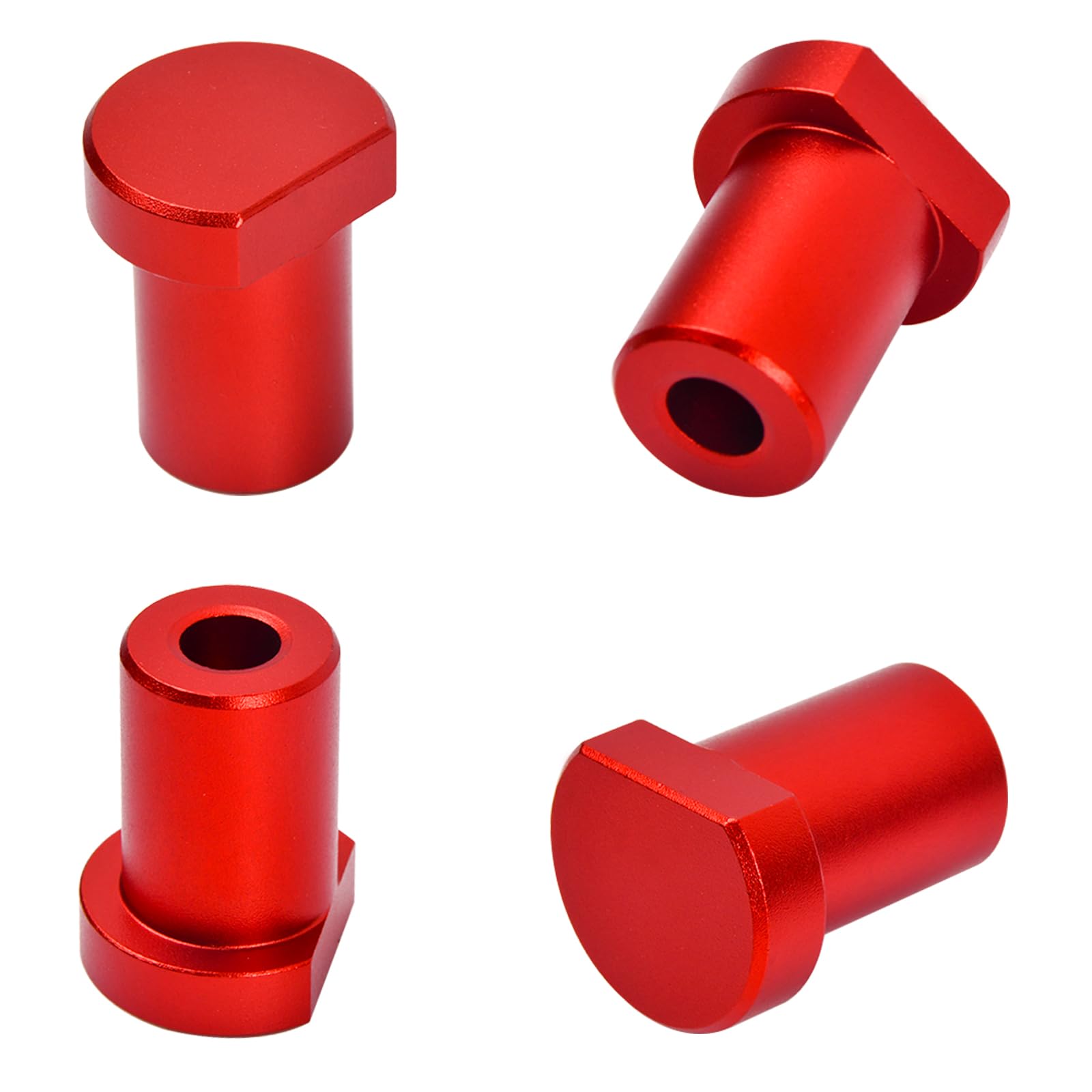 4 Pack Bench Dogs, Workbench Stoppers 20mm for T-Track Woodworking Table Workbench Positioning Planing Plug (Red)